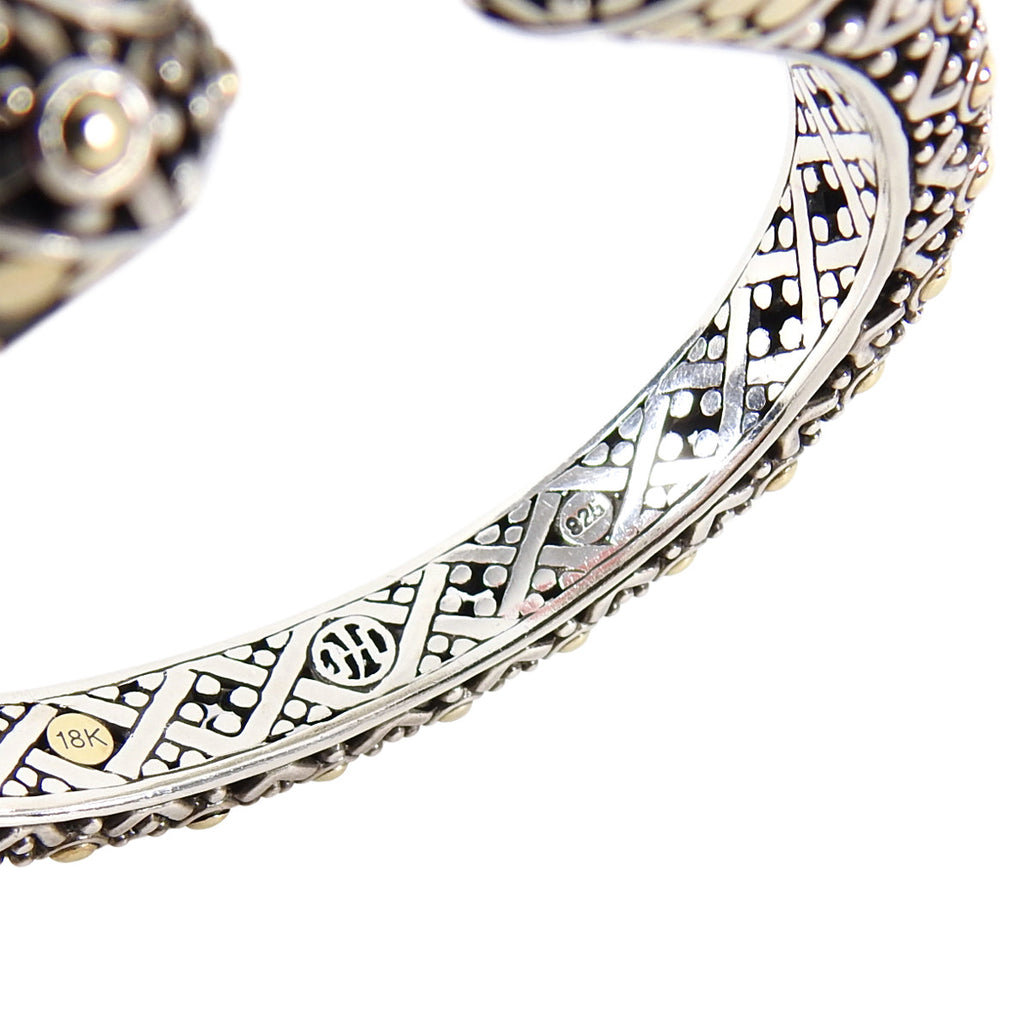 John Hardy 18k Gold and Sterling Jaisalmer Cuff Bracelet