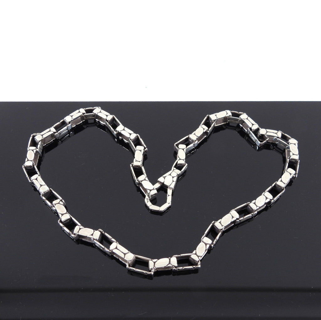 John Hardy Vintage Sterling Silver Box Chain Necklace