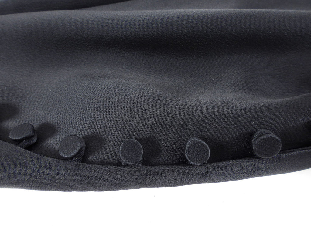 Jonathan Simkhai Black Satin Midi Skirt With High Slit - 4