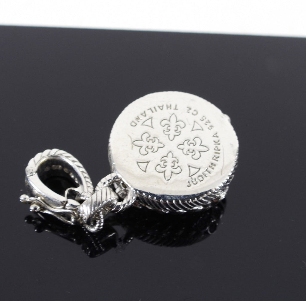 Judith Ripka Sterling Silver Cubic Citrine Pendant