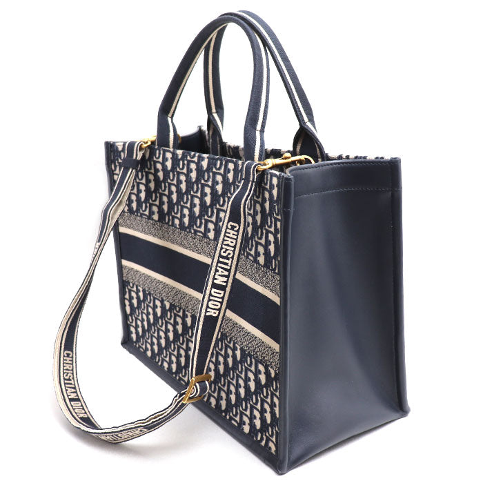 Dior Book Tote Oblique Cotton Calf Tote Bag
