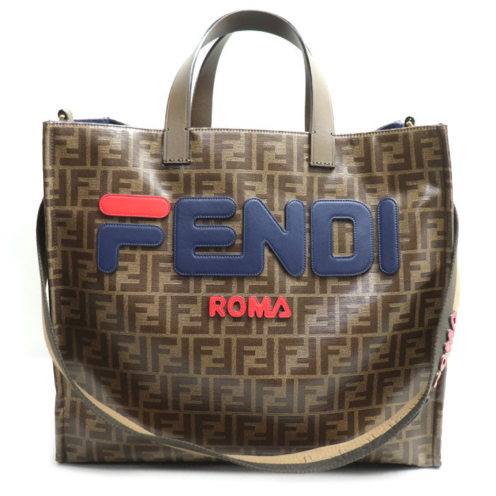 Fendi FILA Collaboration Zucca Coated Canvas 2way Bag