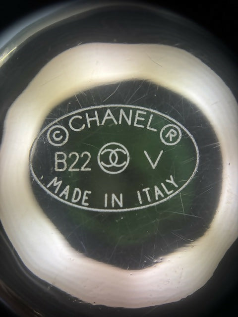 Chanel B22V Rhinestone & Metal Birdcage Brooch