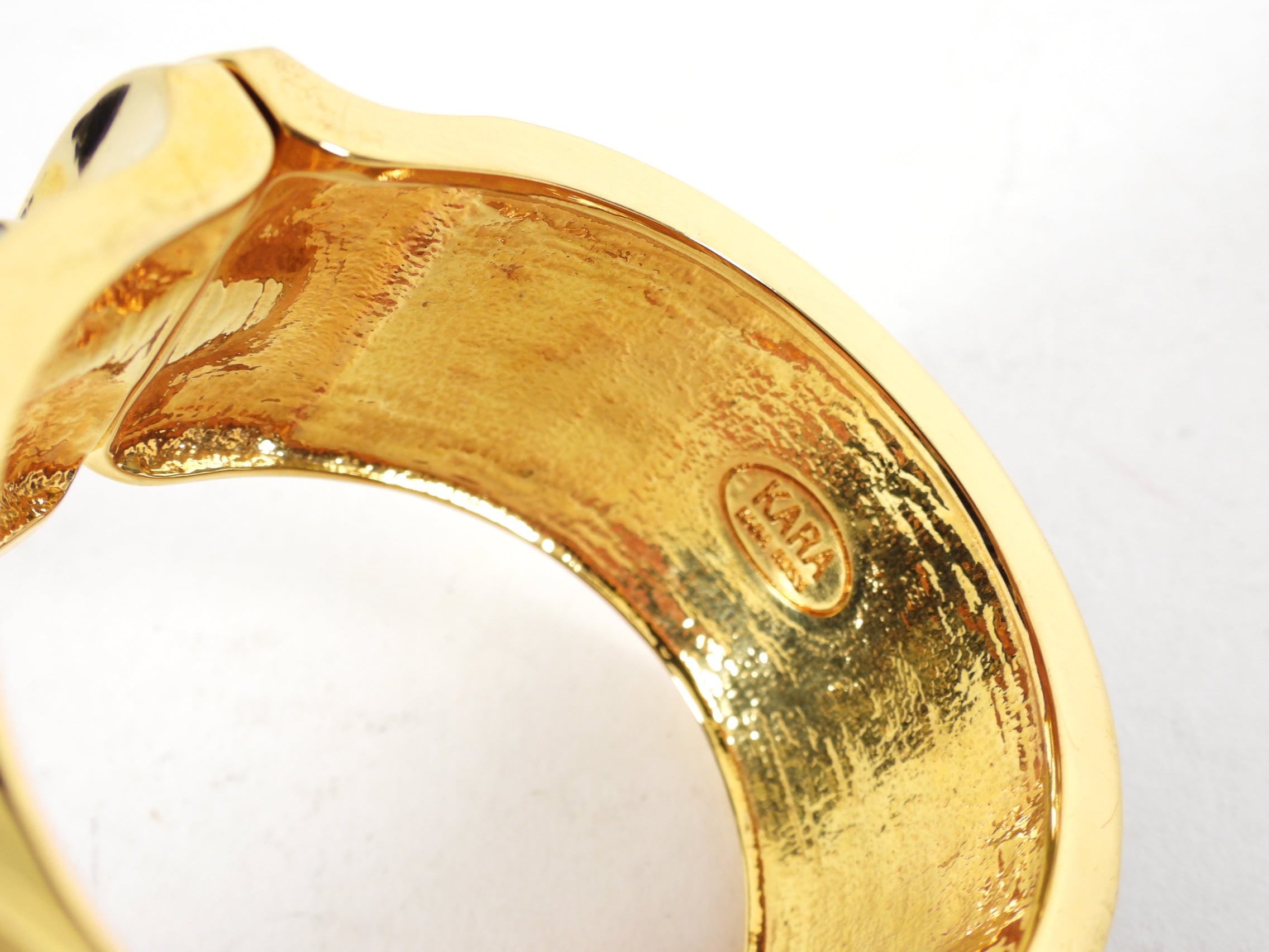 Kara Ross Python and Onyx Cuff Bracelet