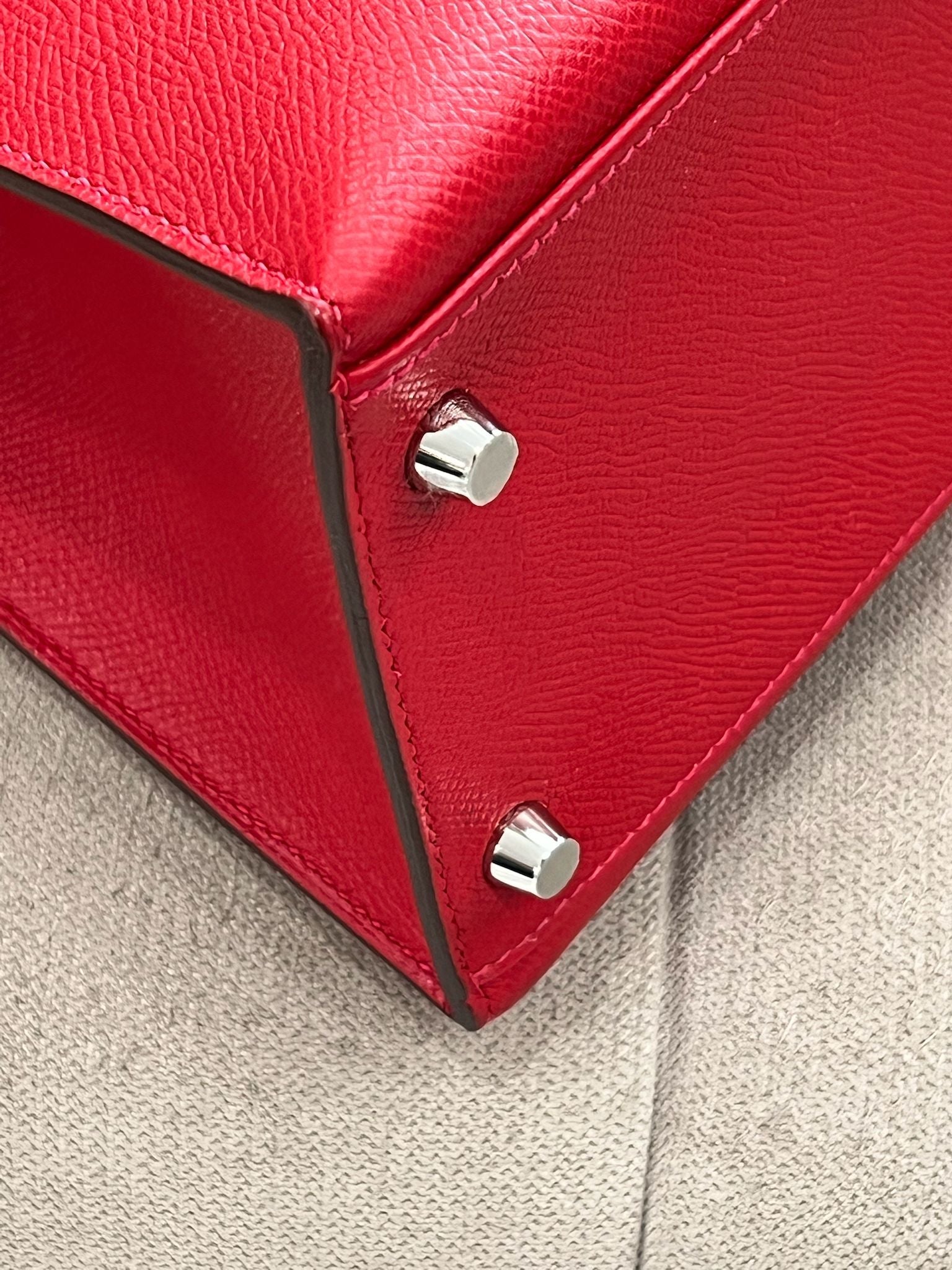 HERMÈS KELLY 32 EPSOM LEATHER ROUGE BAG