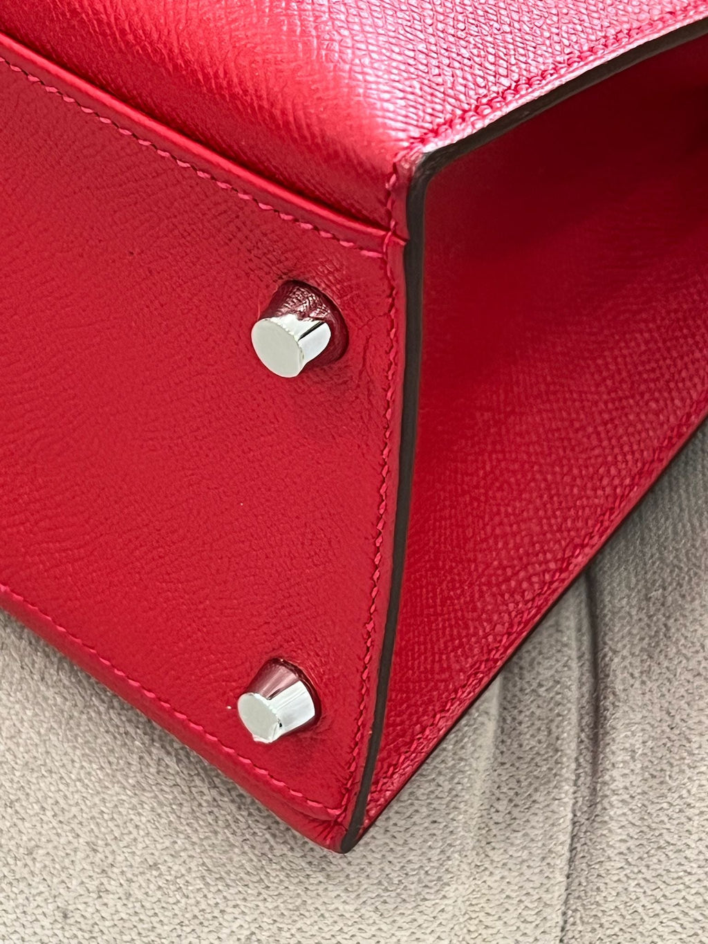 HERMÈS KELLY 32 EPSOM LEATHER ROUGE BAG