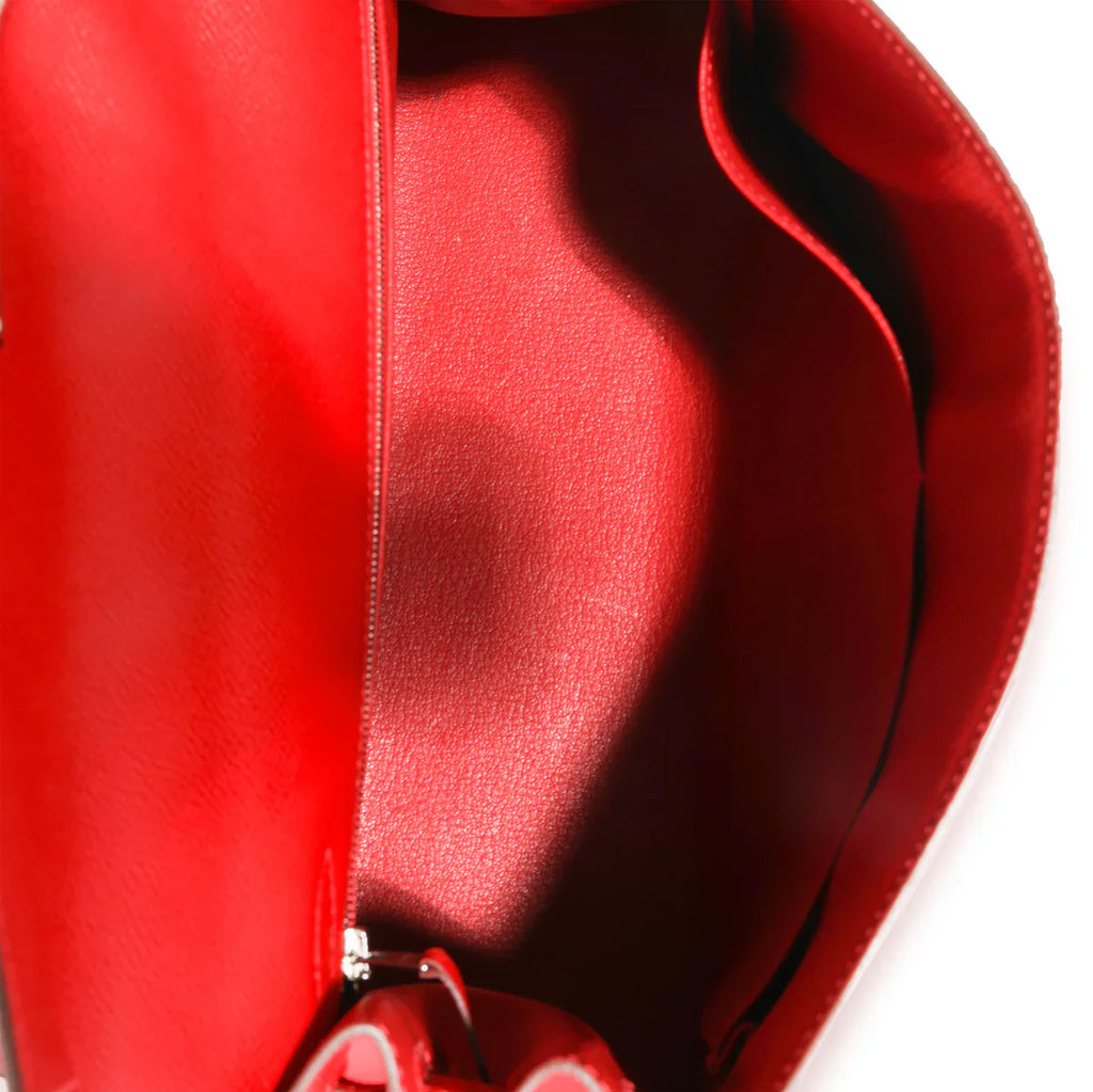 HERMÈS KELLY 32 EPSOM LEATHER ROUGE BAG
