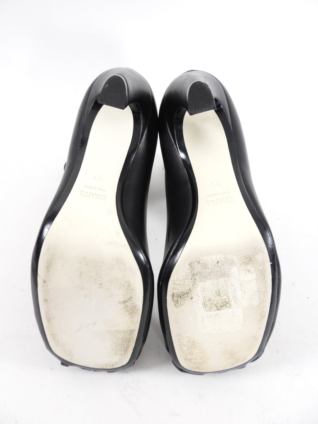 Khaite Black Leather Normandy 65 Ankle Boots - 37