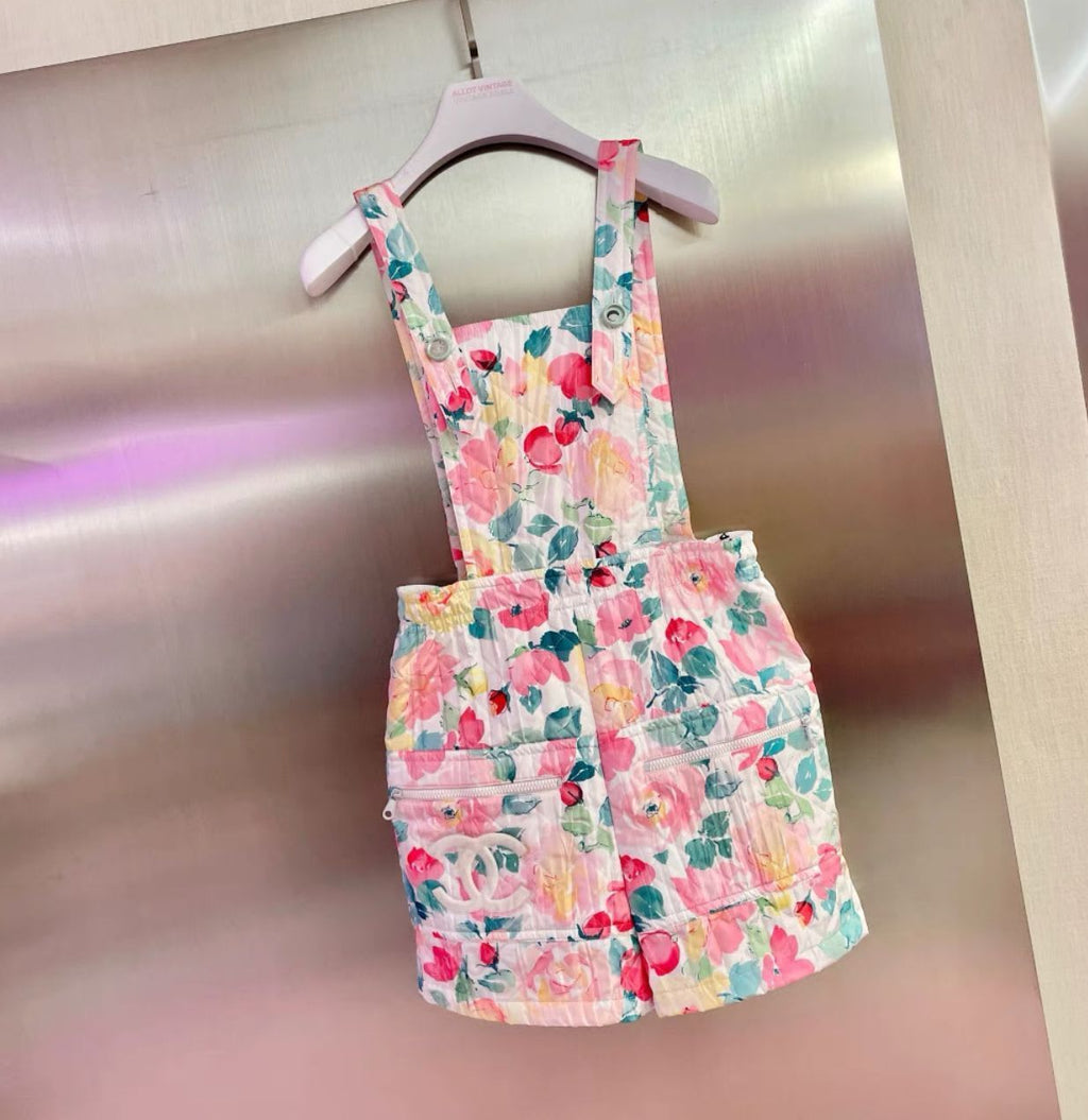 Vintage chanel floral jumpsuit