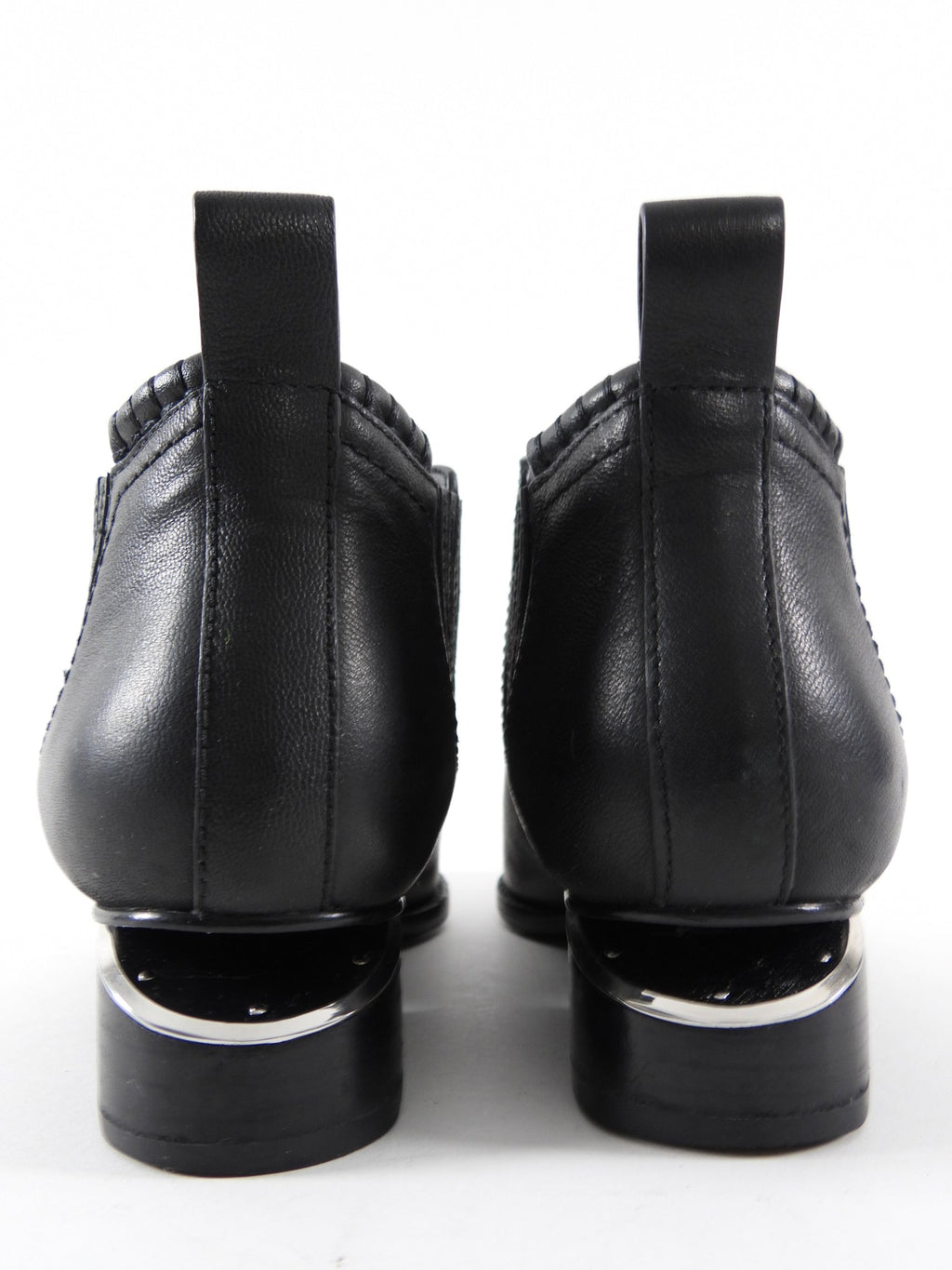 Alexander Wang Black Leather Kori Ankle Boots - 36.5