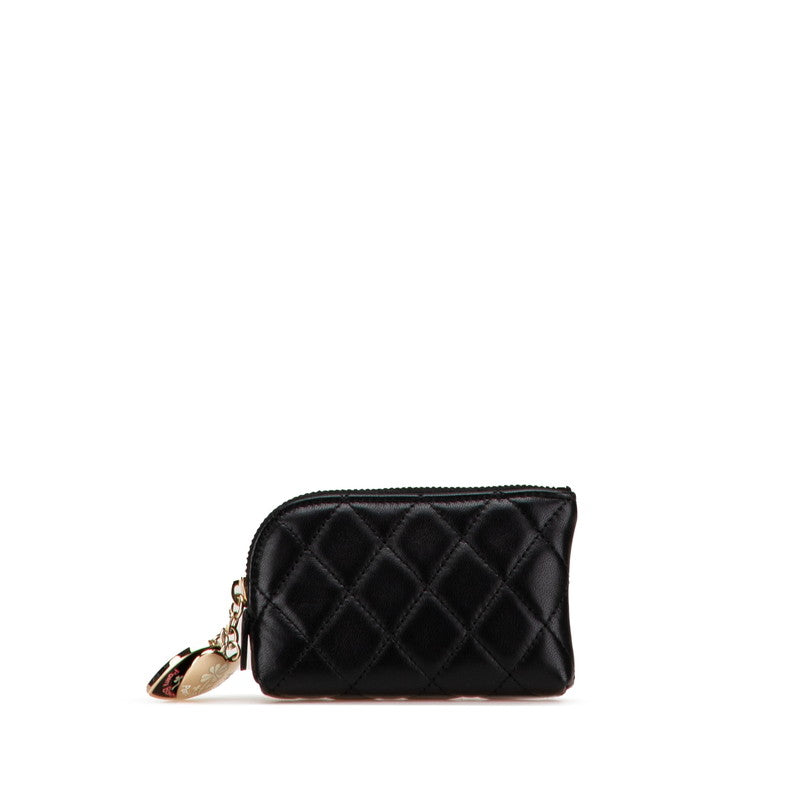 Chanel Coco Mark Port Bonheur Lambskin Coin Case