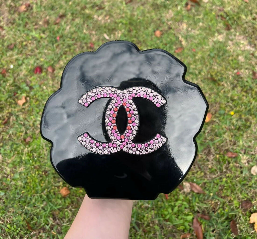 Chanel 2018 Strass Camelia Evening Clutch Minaudière