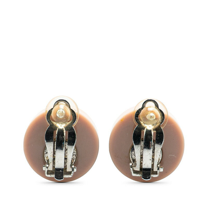 Chanel Coco Mark Heart Motif Earrings