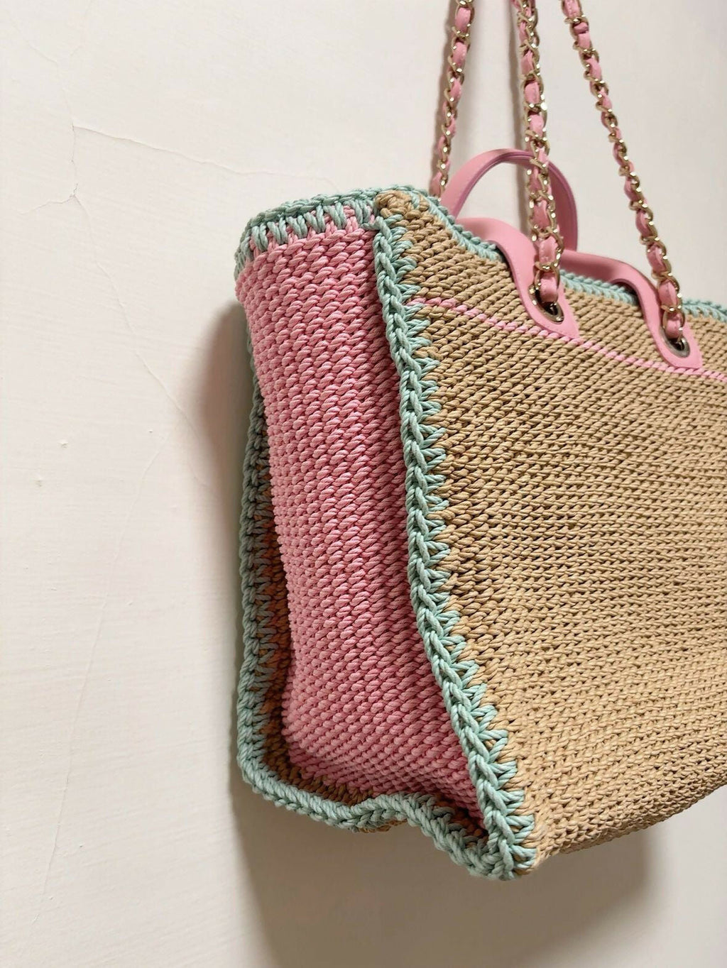 Chanel Spring Summer 2024 Large Shopping Bag in Crochet
