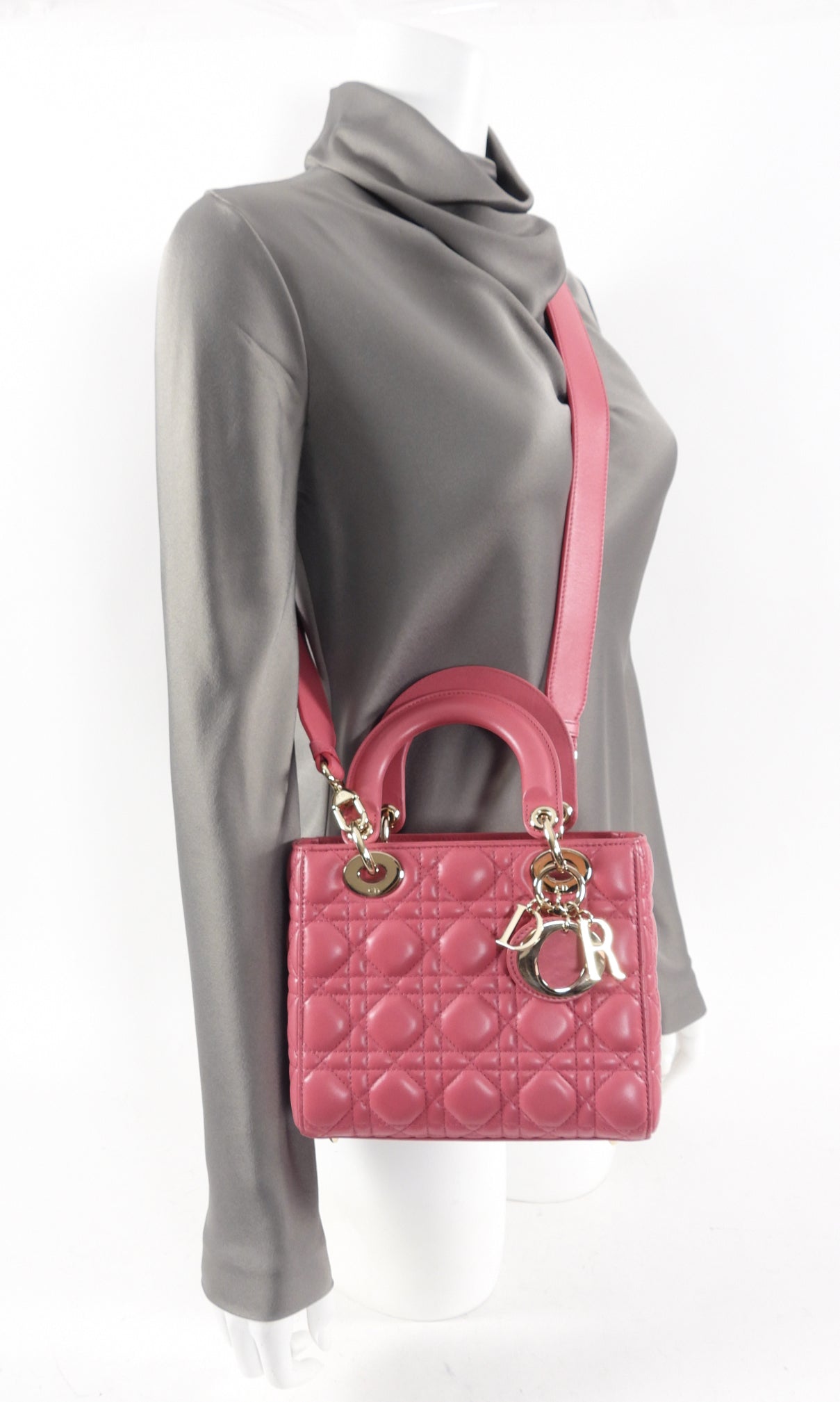 Dior Lady Dior Pink Cannage Mini My ABCdior Bag