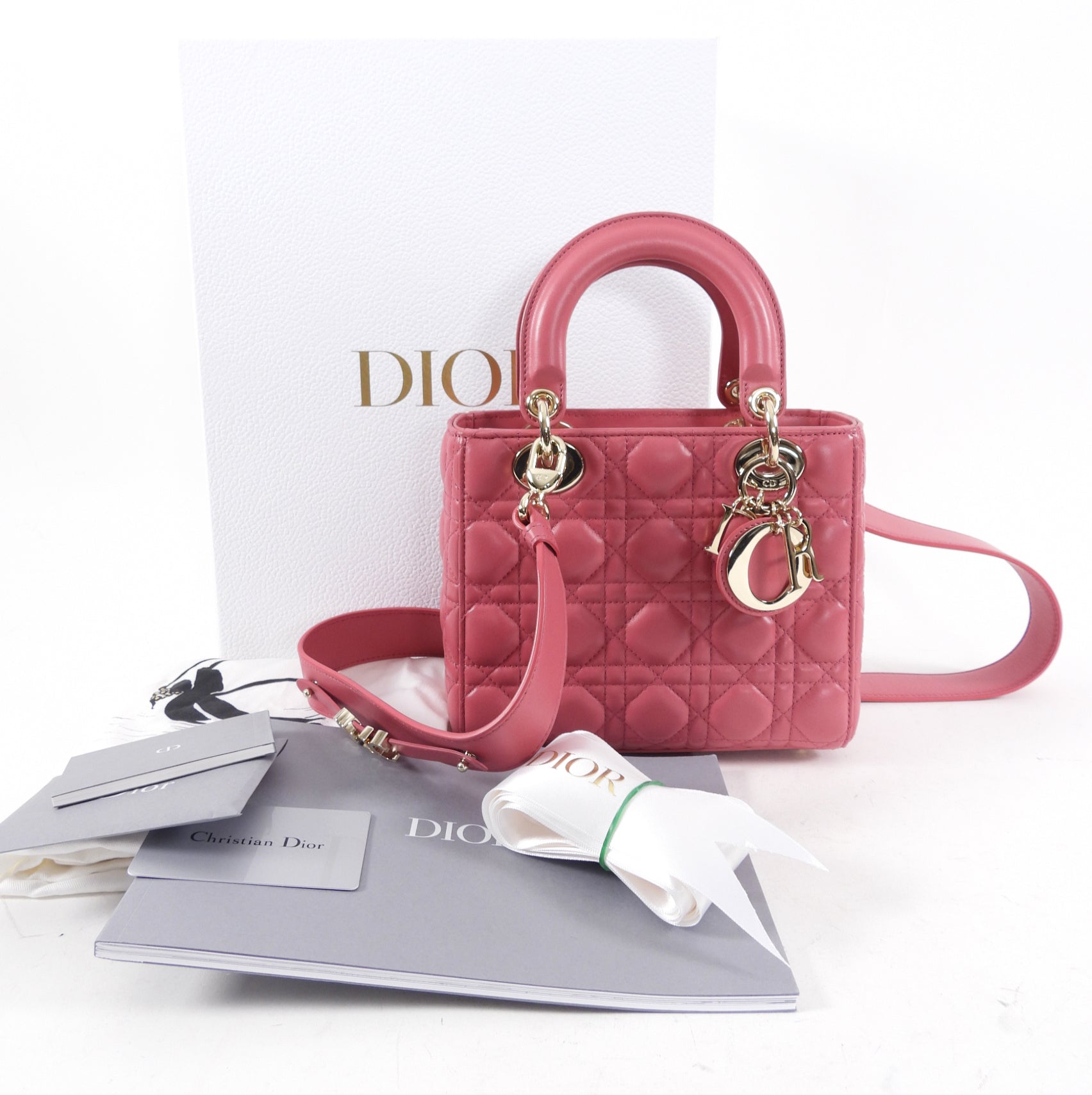Dior Lady Dior Pink Cannage Mini My ABCdior Bag