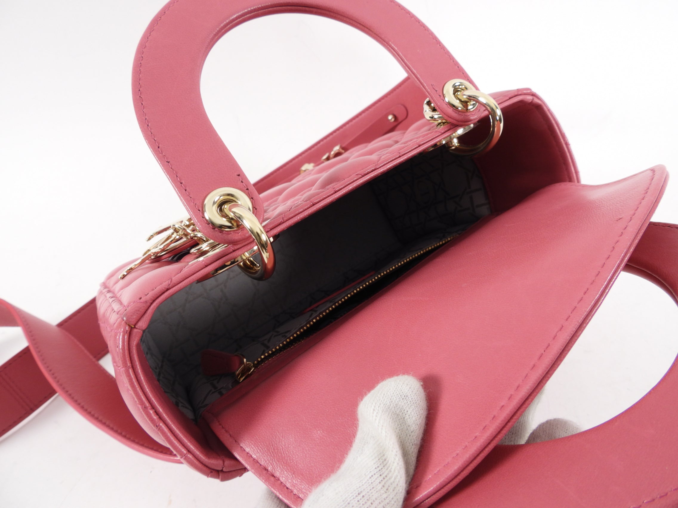 Dior Lady Dior Pink Cannage Mini My ABCdior Bag