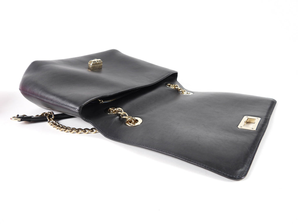 Lanvin Black Leather Happy Bag