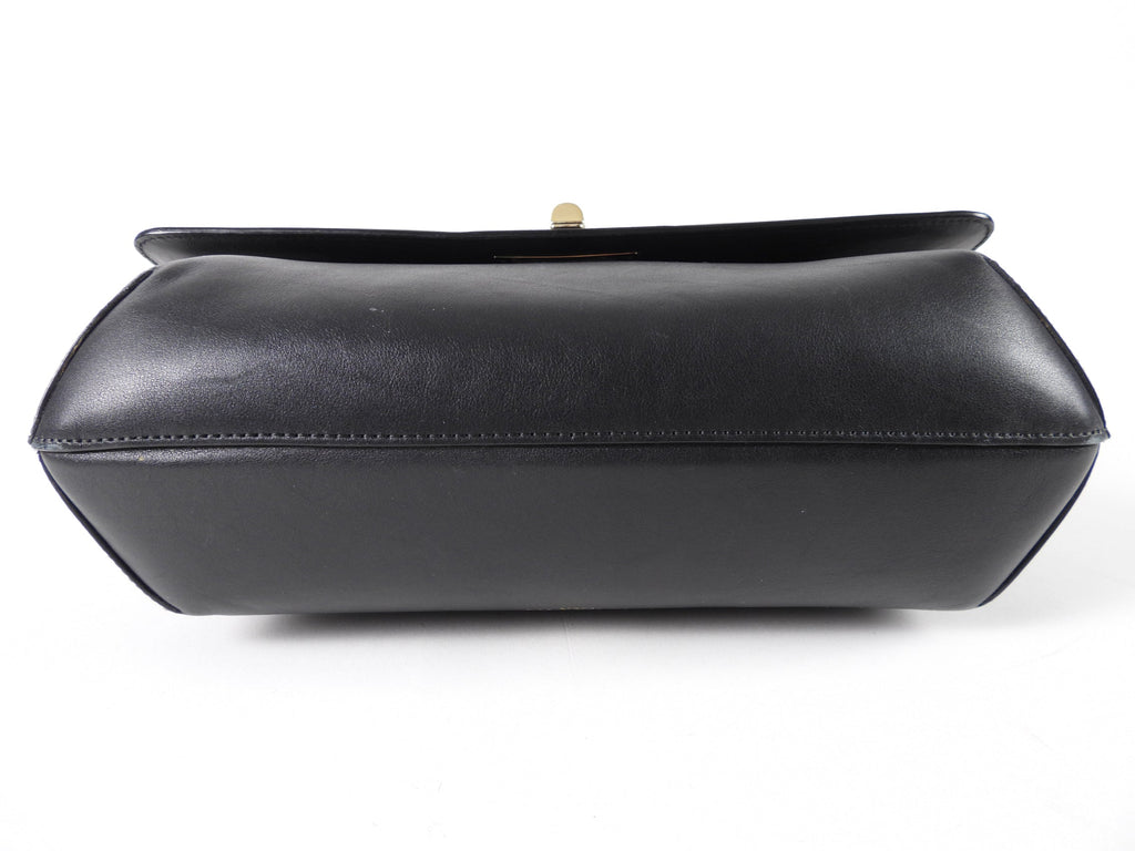 Lanvin Black Leather Happy Bag