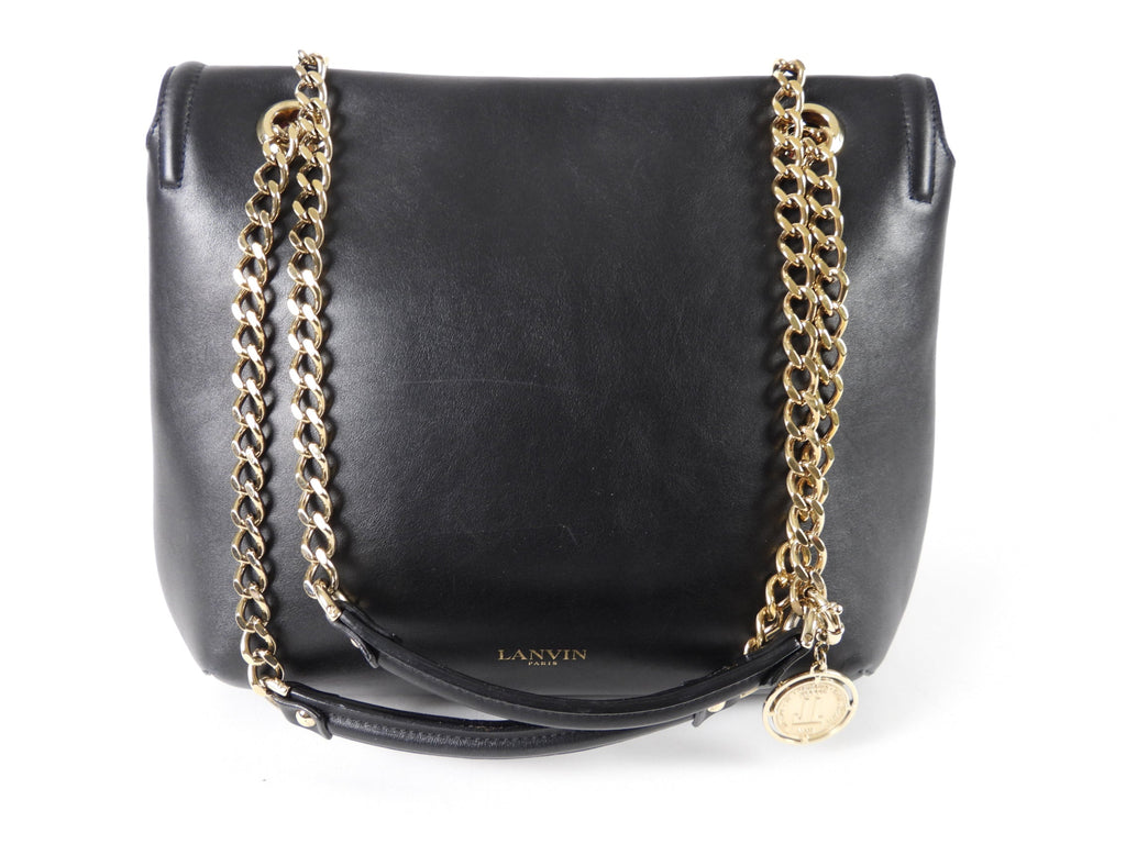 Lanvin Black Leather Happy Bag