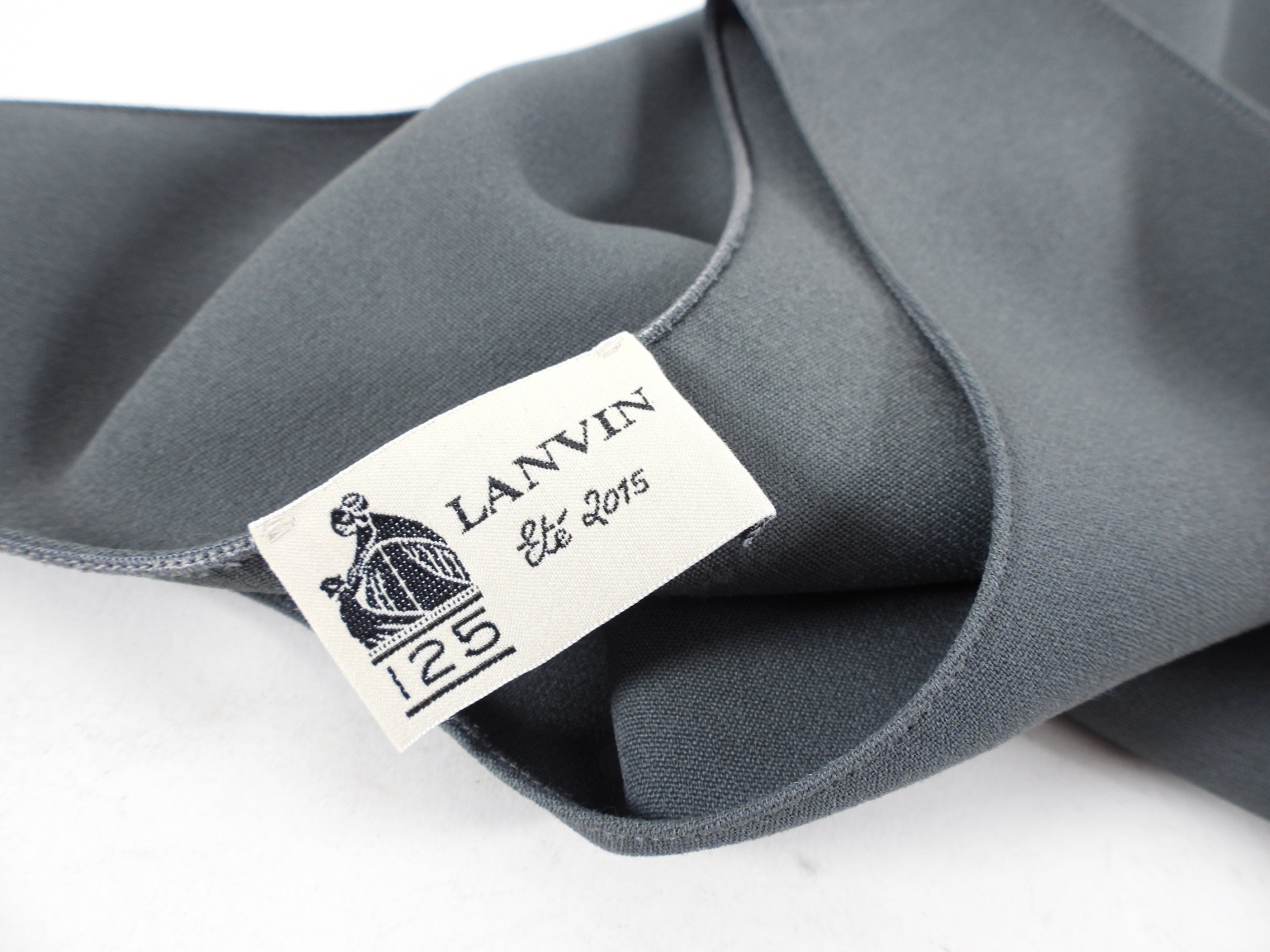 Lanvin Grey Sleeveless Top with Bead Sash Detail - FR40 / 8