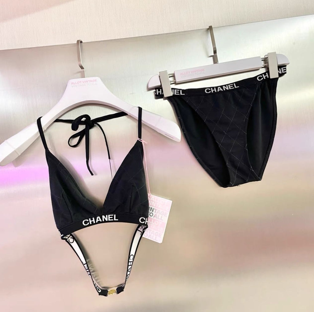 Vintage Chanel letter bikini