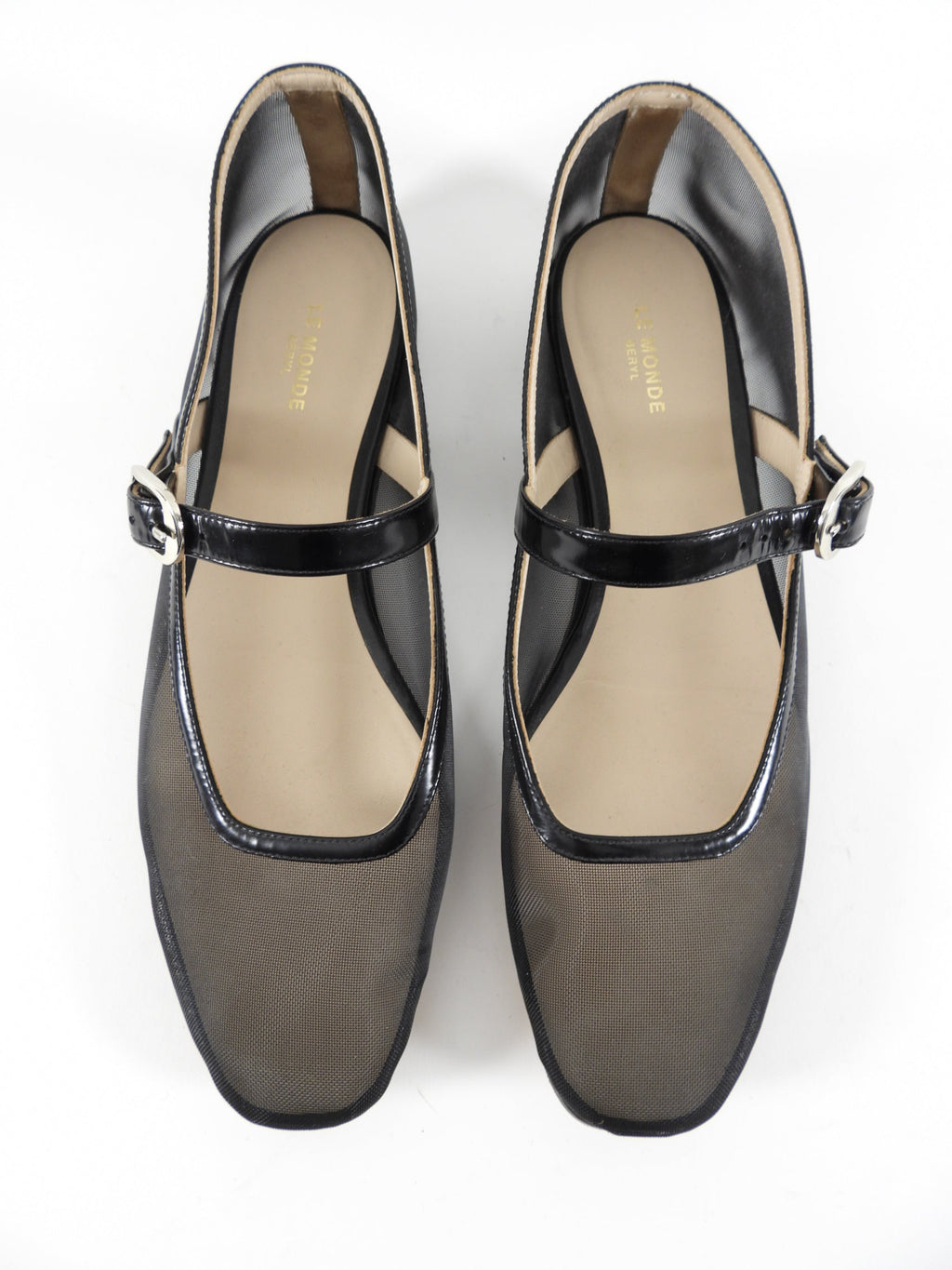 Le Monde Beryl Black Mesh Ballet Flat - 40