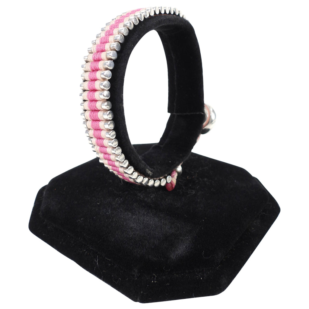 Links of London Sterling Silver Pink Friendship Bracelet