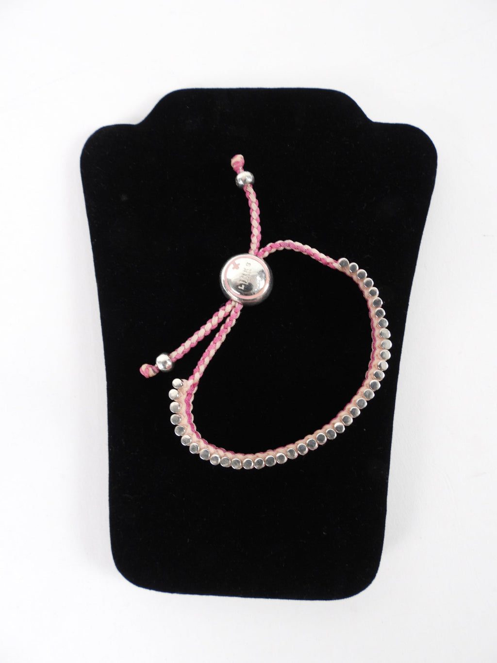 Links of London Sterling Silver Pink Friendship Bracelet