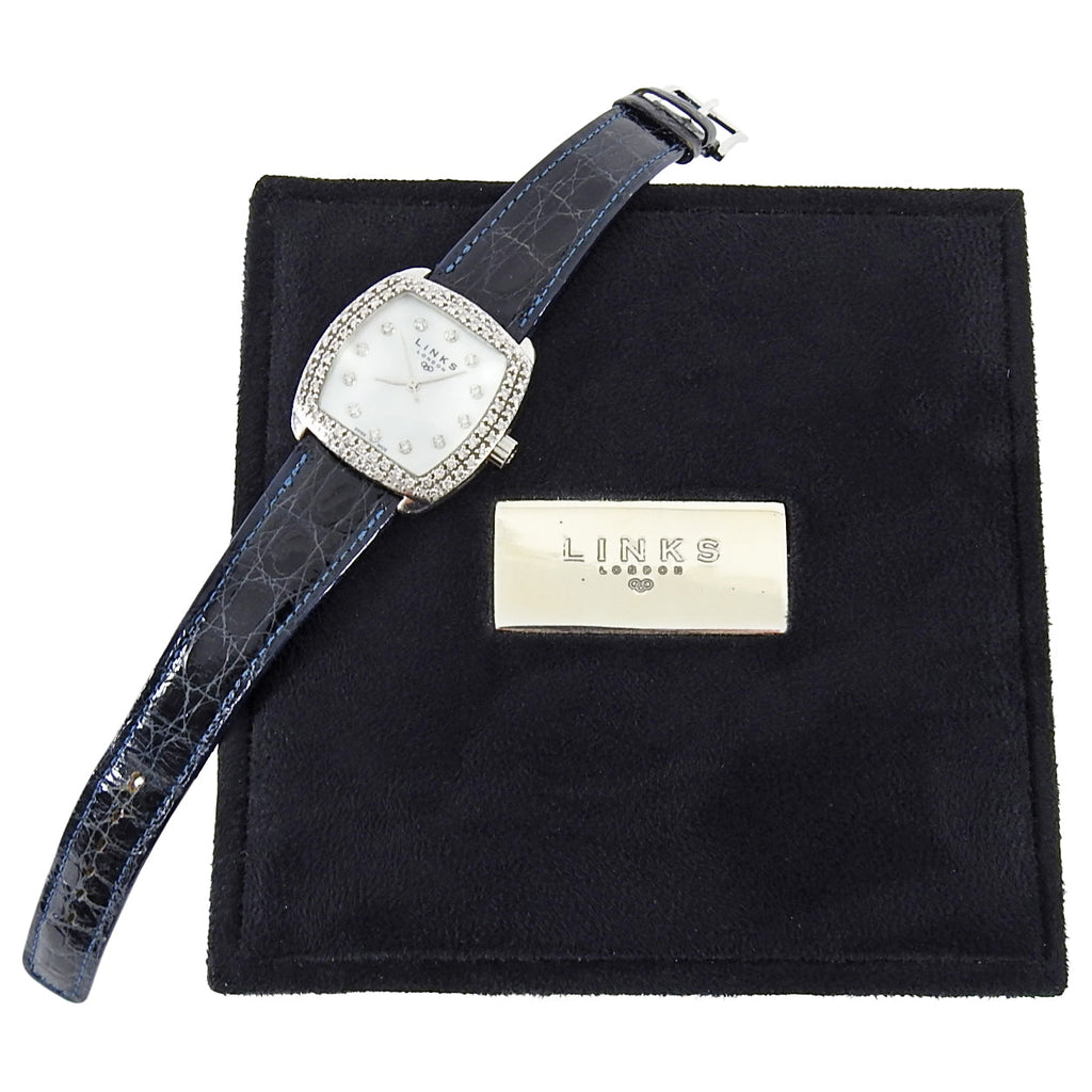 Links of London Sterling Silver Mother of Pearl Watch with Diamonds