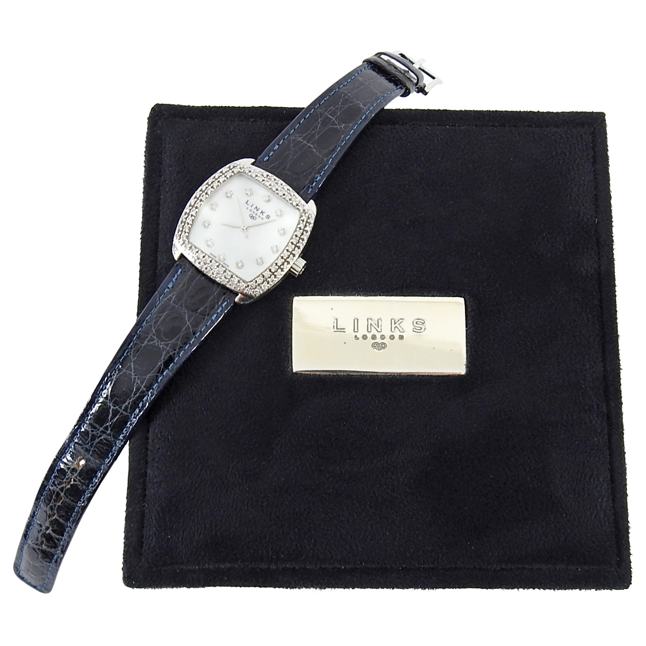 Links of London Sterling Silver Mother of Pearl Watch with Diamonds