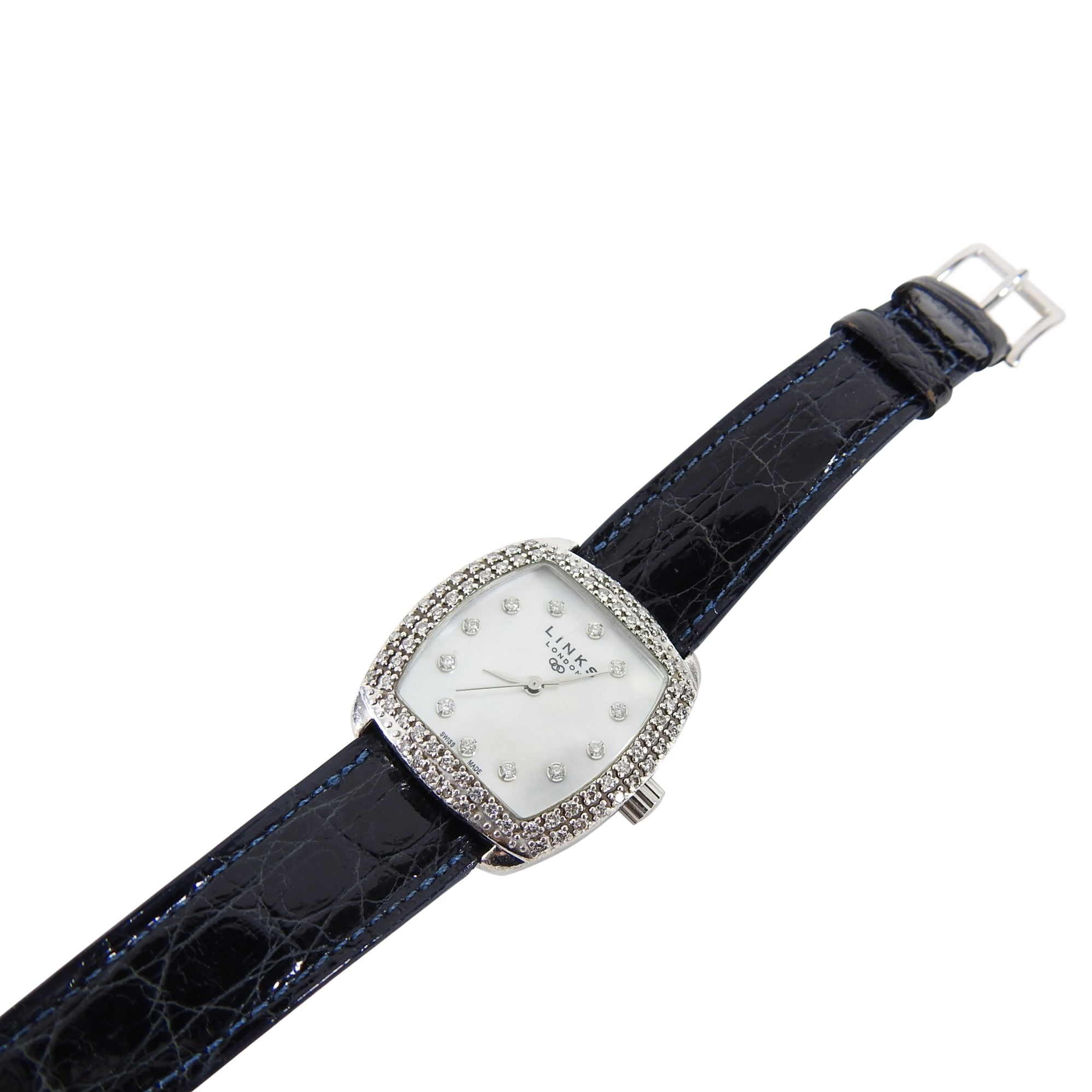 Links of London Sterling Silver Mother of Pearl Watch with Diamonds