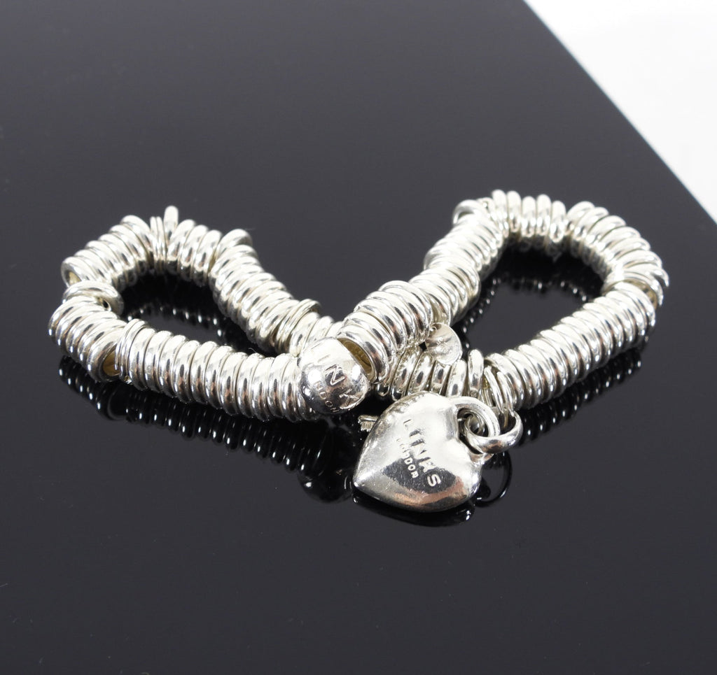 Links Sweetie Sterling Silver Bracelet with Heart and Key