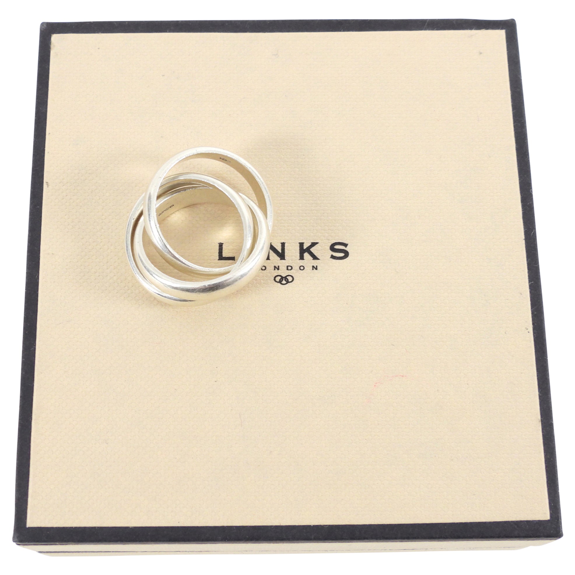 Links of London Sterling Silver Trinity Ring - 6.25