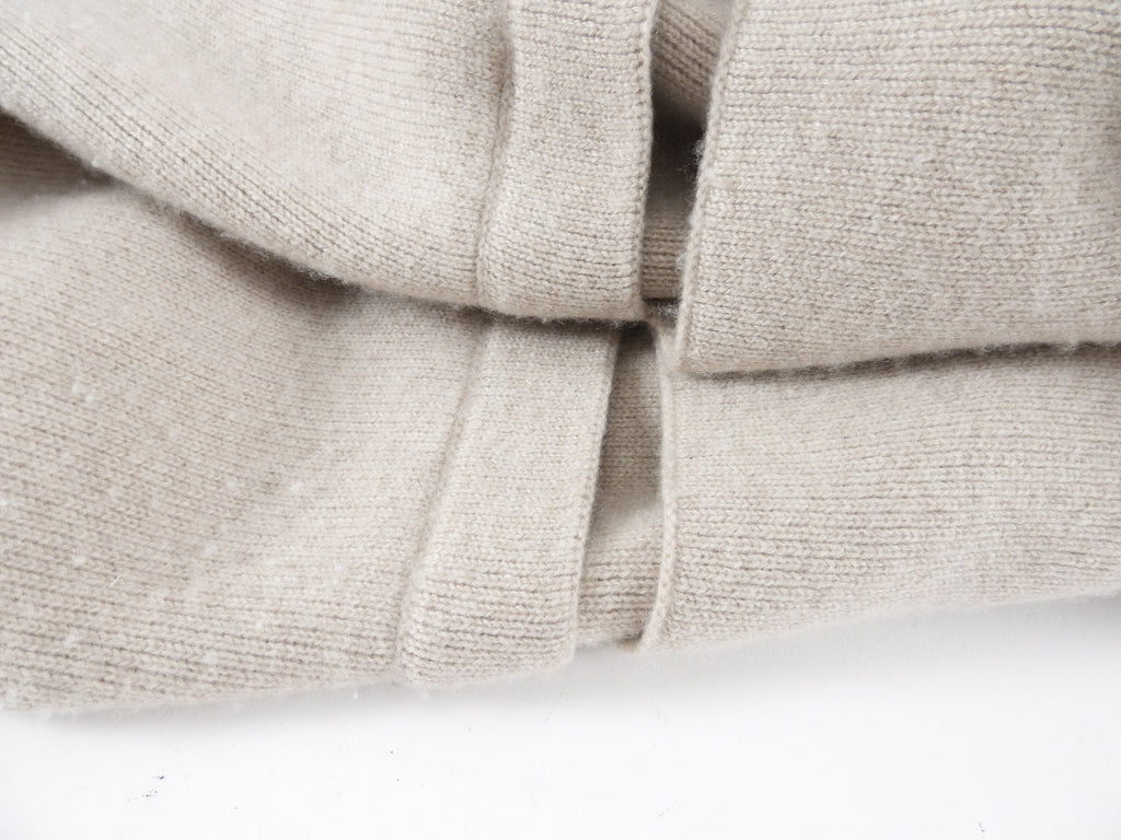 Lisa Yang Light Greige Cashmere igan Sweater - S / M