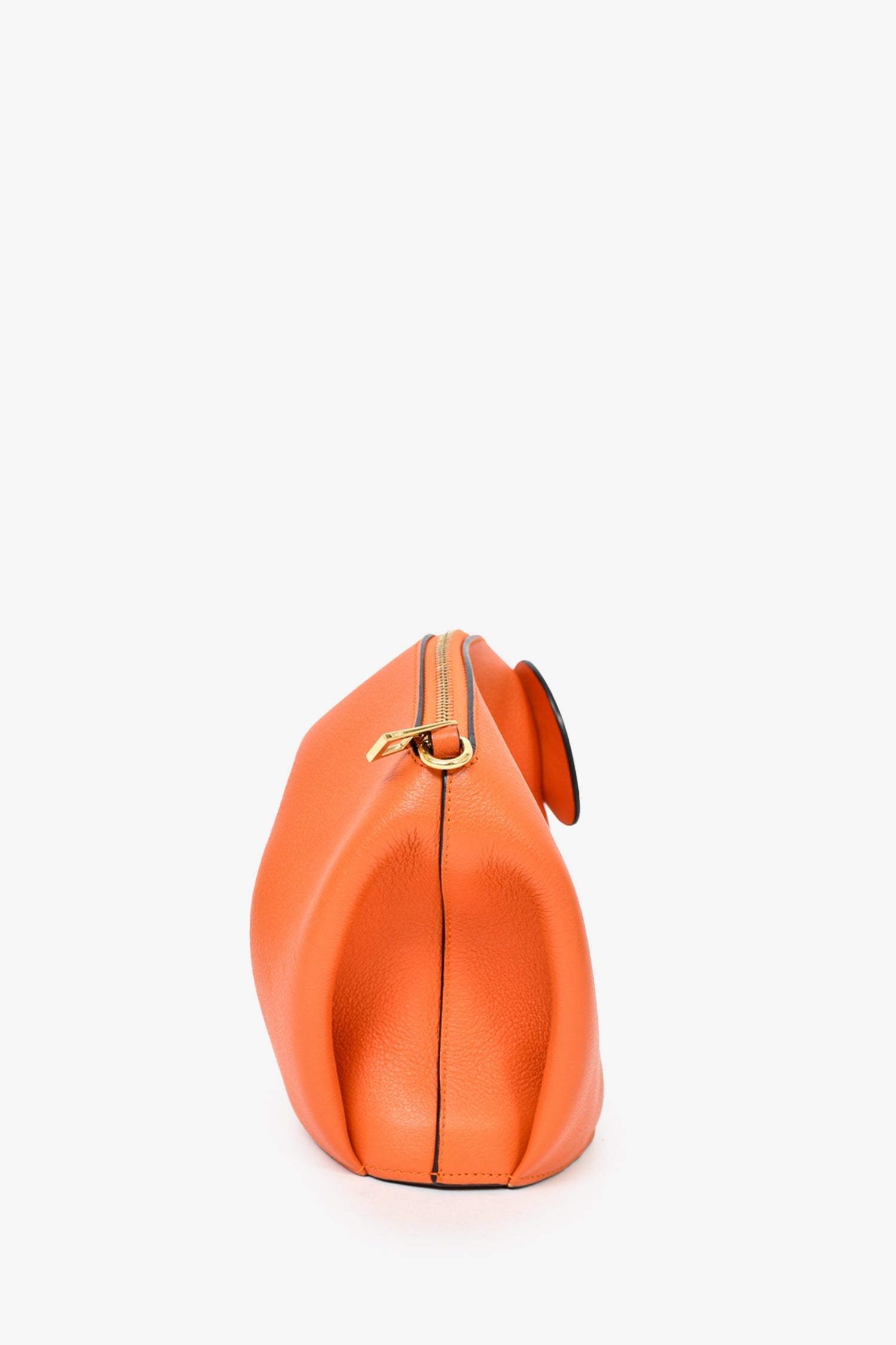 Loewe Orange Leather Elephant Pouch Crossbody Bag