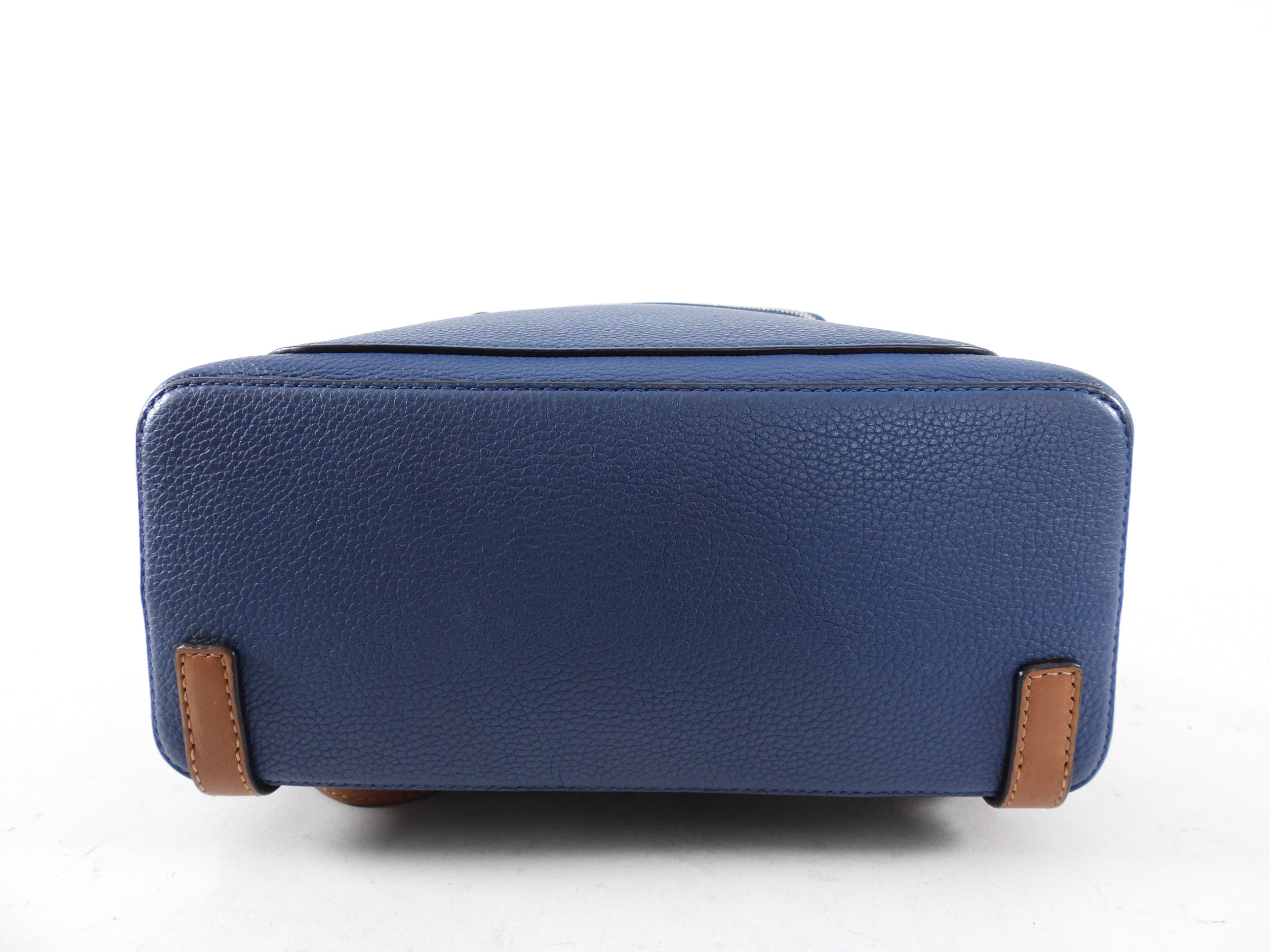 Loewe Blue and Brown Leather Goya Backpack