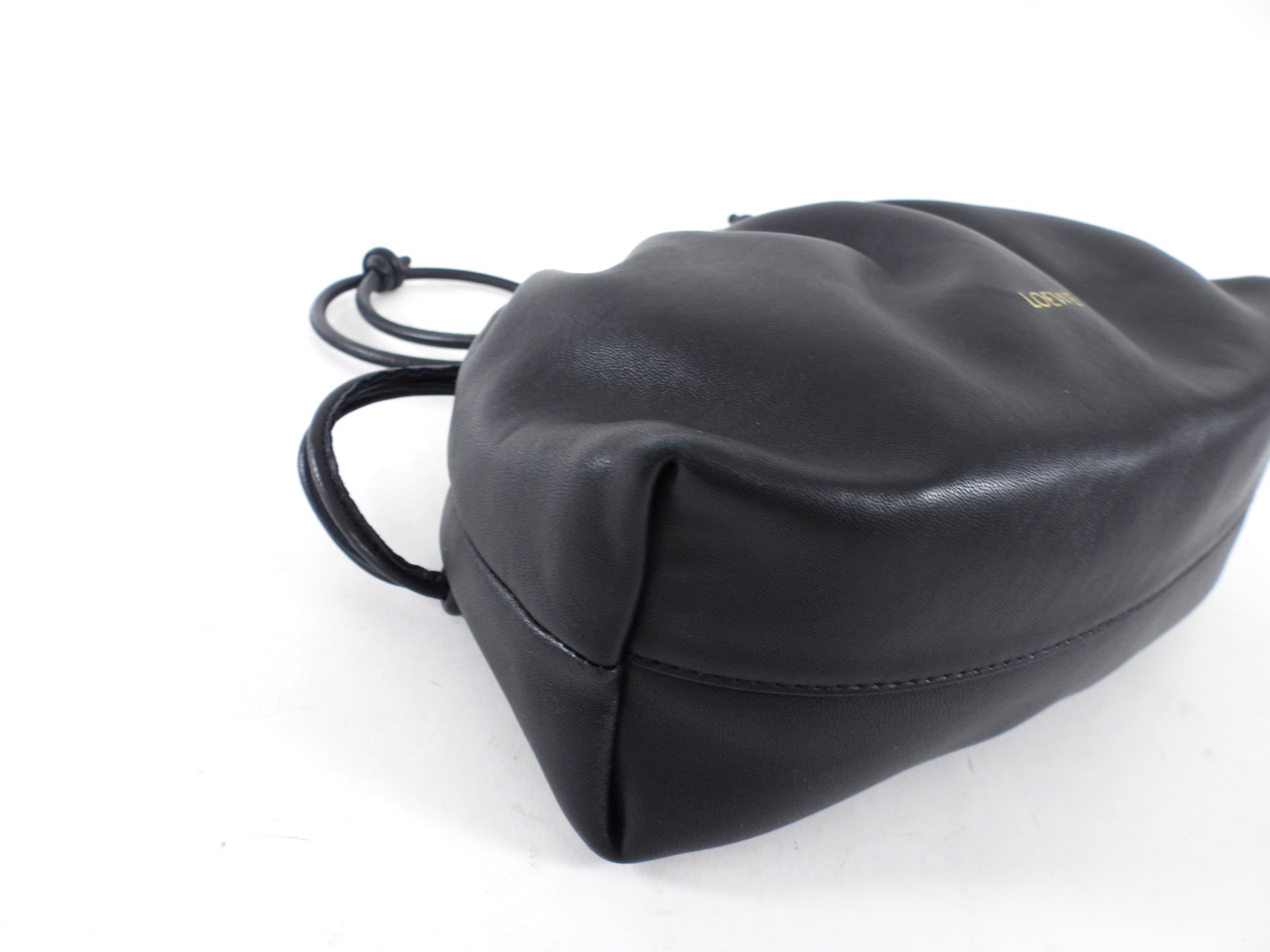 Loewe Flamenco Nappa Medium Chain Drawstring Bag