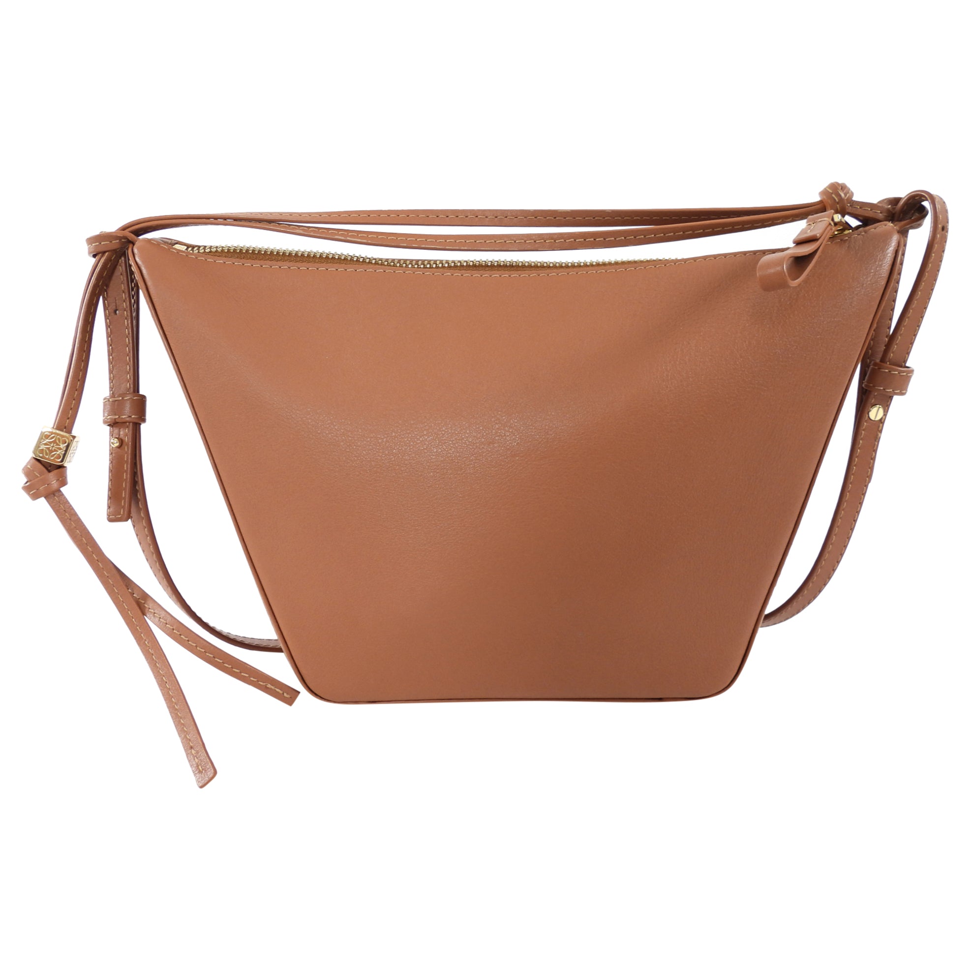 Loewe Tan Leather Mini Hammock Hobo Two Way Bag