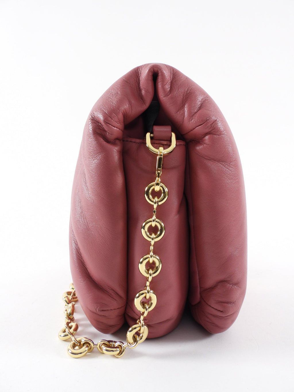Loewe Pink Quartz Goya Puffer Chain Flap Bag