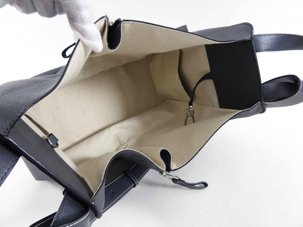 Loewe Grey Leather Hammock Two-Way Bag