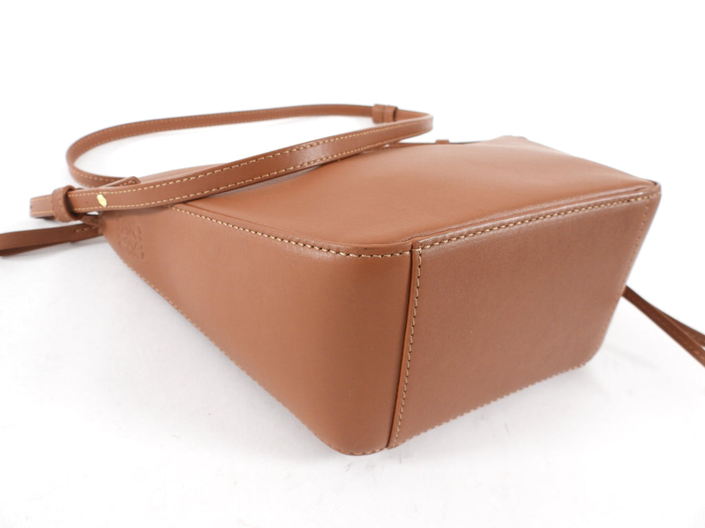 Loewe Tan Leather Mini Hammock Hobo Two Way Bag
