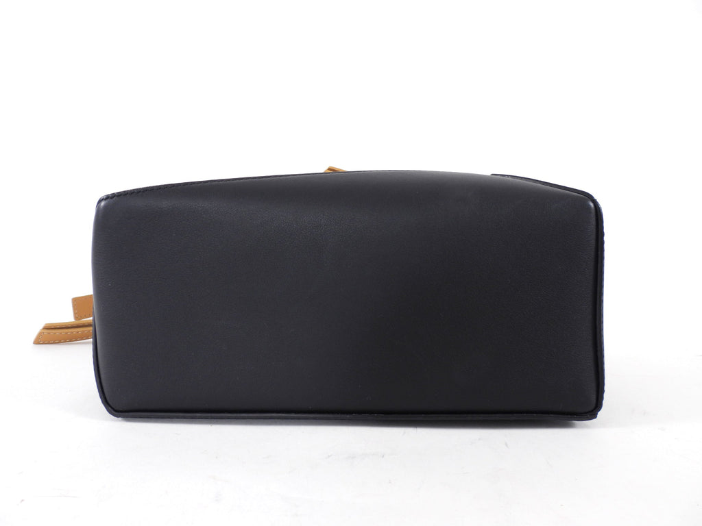 Loewe Black and Tan Leather Small Puzzle Edge Bag
