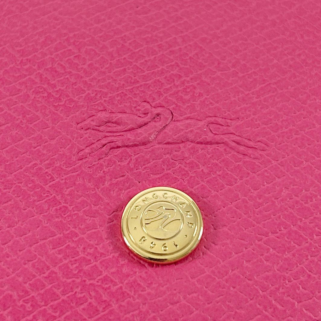 Longchamp Cherry Pink Leather XS Epure Crossbody Bag
