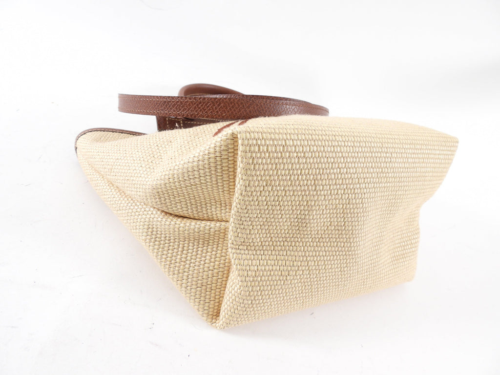 Longchamp Saint Tropez XS Brown Leather / Natural Bag