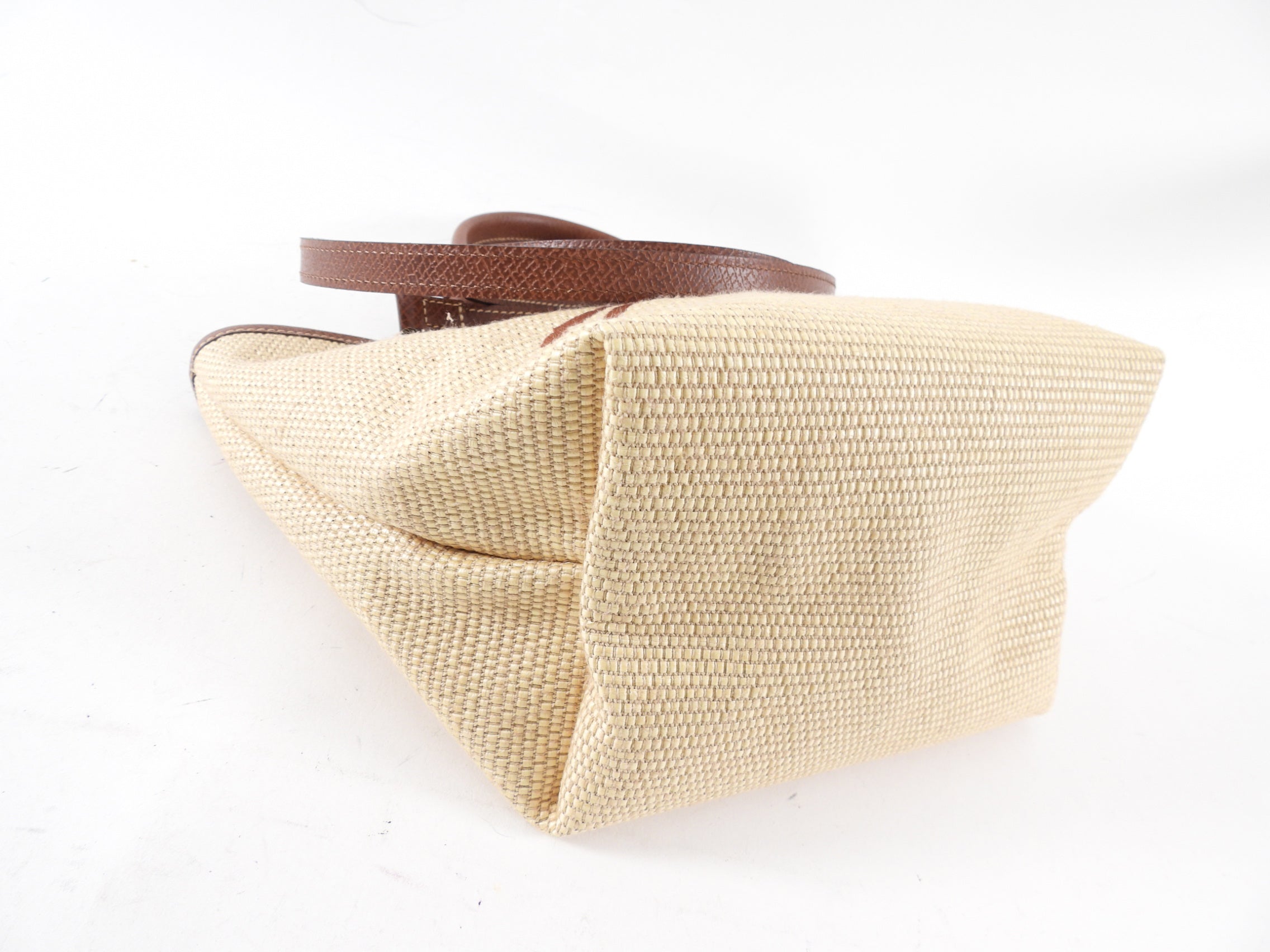 Longchamp Saint Tropez XS Brown Leather / Natural Bag