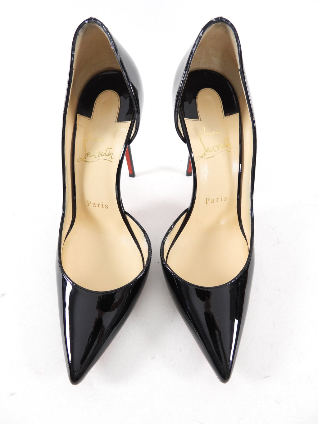 Christian Louboutin Iriza Black Patent 100 Pumps - EU 37.5