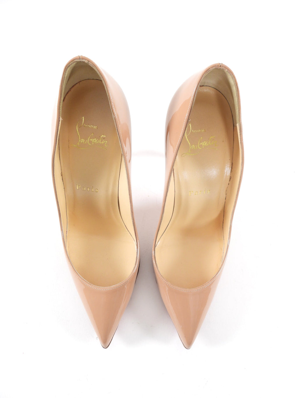 Christian Louboutin Nude Patent So Kate 100 Pumps - 37