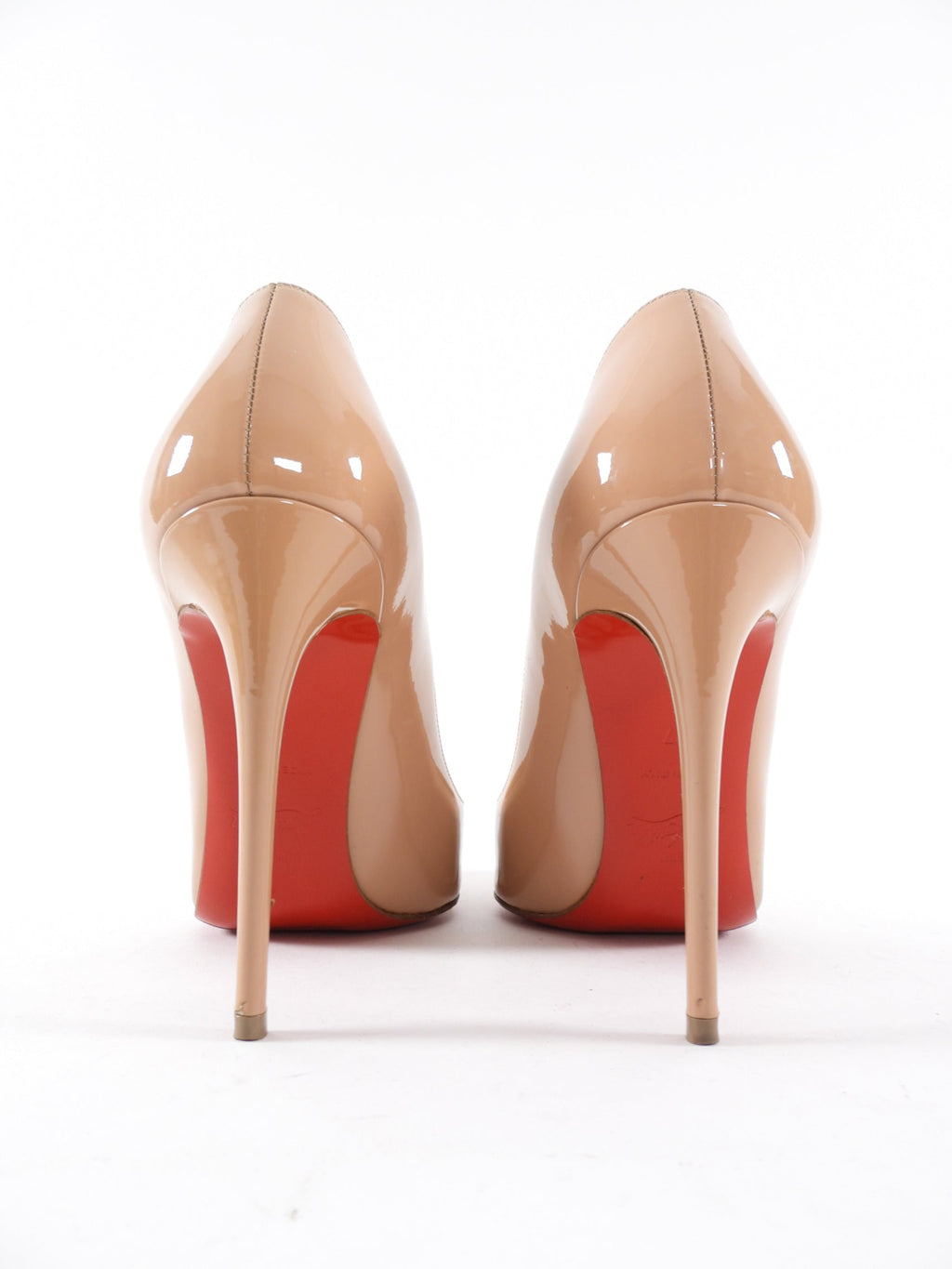 Christian Louboutin Nude Patent So Kate 100 Pumps - 37