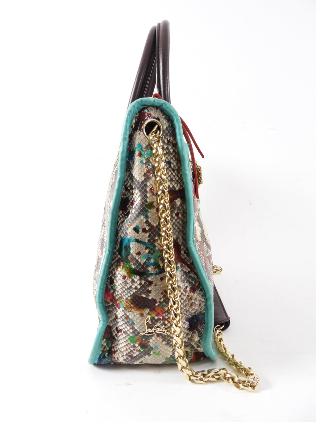 Christian Louboutin Multi Color Python Two-Way Tote Bag